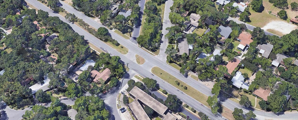 aerial photo Airport Blvd Austin